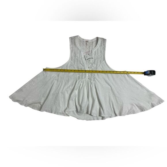 Free People Women's Sunkissed Cotton‎ Pointelle Tank Top, SIZE SMALL - Picture 8 of 13